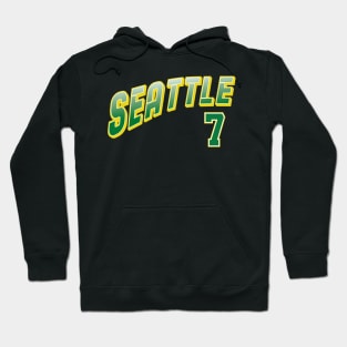 Retro Seattle Number 7 Hoodie